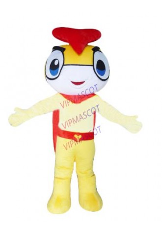 Hot selling Cute Adult cartoon lovely yellow little baby mascot costume suit fancy dress party costumes adult size