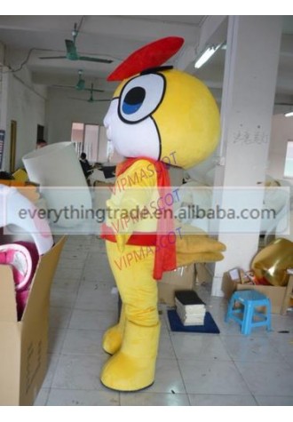 Hot selling Cute Adult cartoon lovely yellow little baby mascot costume suit fancy dress party costumes adult size