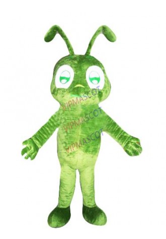 New arrival Cute Adult cartoon cute big eyes green doll mascot costume suit fancy dress mascot party costumes