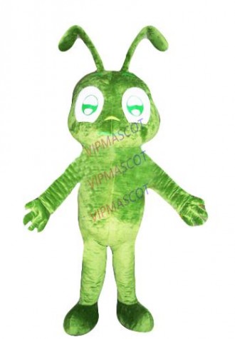 New arrival Cute Adult cartoon cute big eyes green doll mascot costume suit fancy dress mascot party costumes