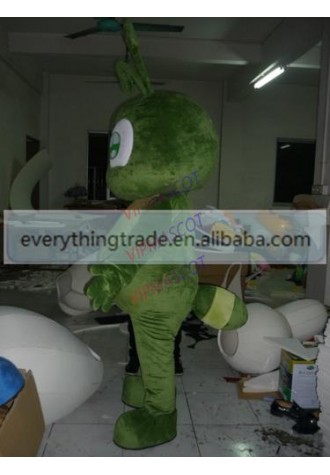 New arrival Cute Adult cartoon cute big eyes green doll mascot costume suit fancy dress mascot party costumes
