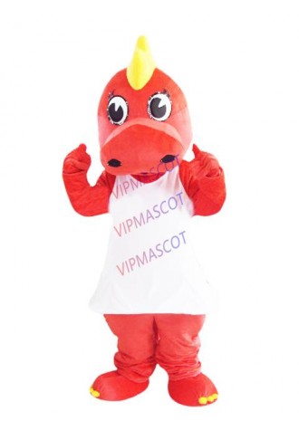 New arrival Cute Adult lovely red dragon mascot fancy dress costumes Halloween cartoon party costumes