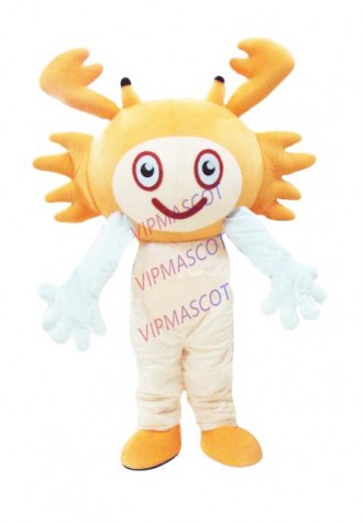 New arrival Cute Adult lovely happy orange doll mascot fancy dress costumes cartoon party costumes adult size