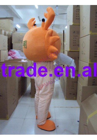 New arrival Cute Adult lovely happy orange doll mascot fancy dress costumes cartoon party costumes adult size