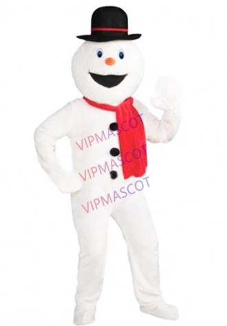 Hot sale Foam Adult Snowman Snow Man Mascot Costume Christmas Adult Size Fancy Dress Cartoon Outfit Suit