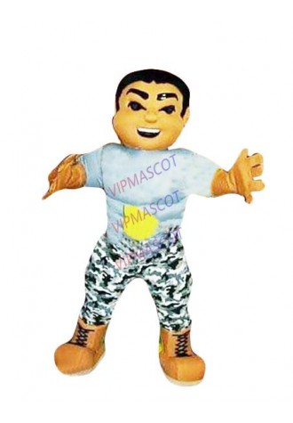 Hot sale Foam Adult MILITARY GUY MASCOT COSTUME Soldier Armyman Serviceman Adult Fancy Dress Cartoon Suit