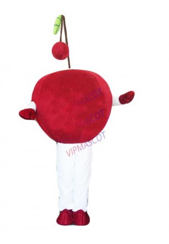 Hot selling Adult cute high quality red cherry Mascot Costume Fancy Dress Halloween