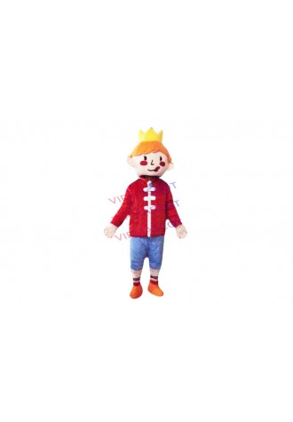 Hot sale Cute Adult New crown prince mascot costumes Halloween Costume Outfit Fancy Dress Suit