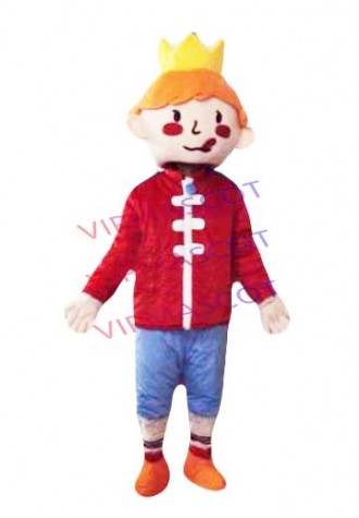 Hot sale Cute Adult New crown prince mascot costumes Halloween Costume Outfit Fancy Dress Suit