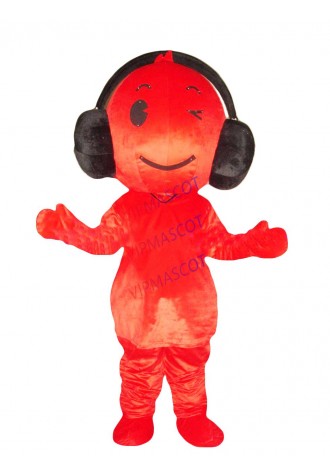 HOT Cute Adult lovely red little man mascot fancy dress costumes Halloween cartoon party costumes adult size