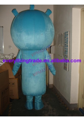 Hot sale Cute Adult cute blue doll mascot fancy dress costumes Halloween cartoon party costumes
