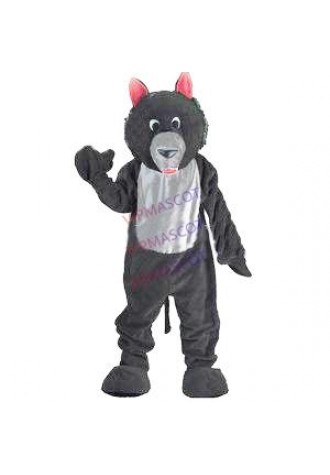 Hot sale Cute Character Adult cute Plush Black Wolf Mascot Costume fancy dress Halloween party costume