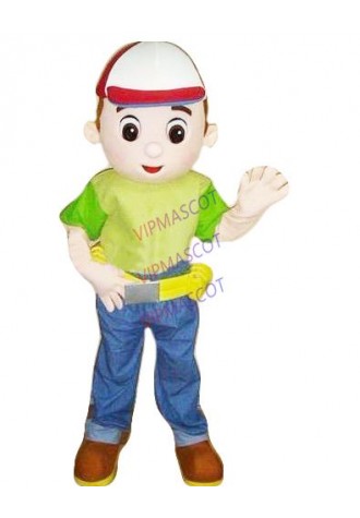 New arrival Cartoon Character Adult Lovely Builder Bob Mascot Costume PARTY