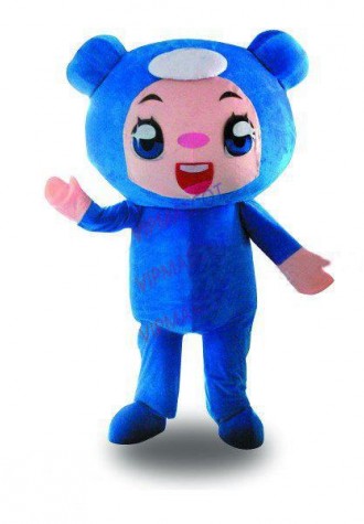 Hot sale Cute Cartoon Character Adult lovely blue telecom bady Mascot Costume fancy dress Halloween party costume