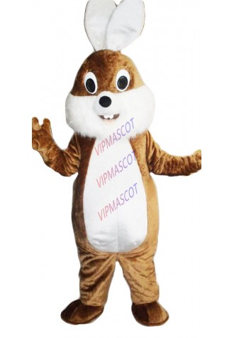 Hot sale Cute Cartoon Character Adult Professional Easter Brown Bunny Rabbit Mascot Costume Fancy Dress Adult Size