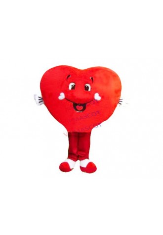 Hot selling Cute Adult cute Red HEART MASCOT COSTUME VALENTINES DAY Fancy Dress Cartoon Character Outfit Suit