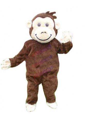 Hot selling Foam Adult cute Happy Monkey Mascot Costume Adult Halloween Fancy Dress Cartoon Character Outfit Suit