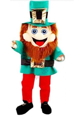 Happy Leprechaun Mascot Costume Adult Cartoon Character Anime Cosplay Costumes Carnival Fancy Dress Mascotte Kits for School