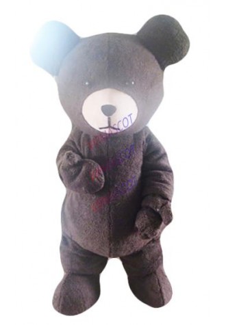Latest high quality top hat black bear cartoon costume bear mascot costume PROM dress skirt Party special clothing