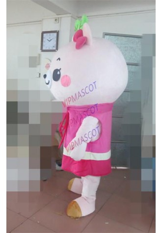 High Quality Pink LOTSO Bear Mascot Costume Cartoon Mascot Costume