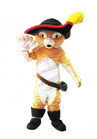 Adult Puss The Boots Cat Mascot costume Party Costumes Carnival Costumes Fancy Dress Costumes for Halloween party event