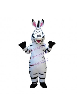 Madagascar Zebra Marty Mascot Costume Cartoon Party Dess Adult Size Free Shipping