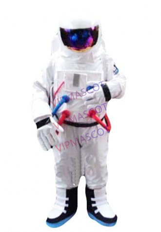 Spaceman Mascot Costume Astronaut Halloween Party Dress AdultSize Free Shipping