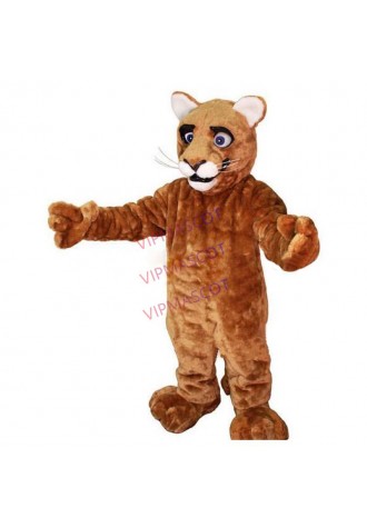 Little Leopard Panther Cat Cougar Cub Mascot Costume Adult Size Cartoon Character Mascotte Mascota Outfit Suit Fancy Dress