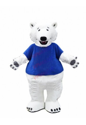 new quality polar bear mascot costume adult size cartoon polar bear theme anime cosply costumes carnival fancy dress 2446