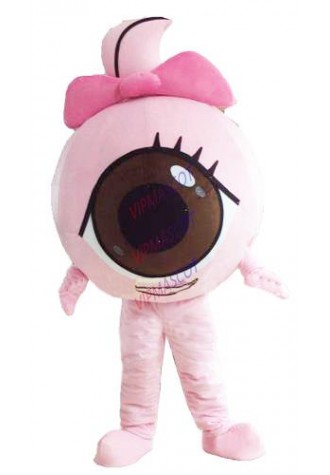 Cute Black Eyeball Mascot Costume Adult Health Eye Theme Eyeball Pupil Girl Mascotte Fancy Dress for College School 1841