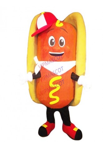 cool hot dog mascot costume adult size cartoon fast food theme mascotte carnival fancy dress kits 2470