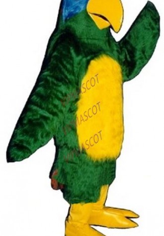 Parrot bird mascot costume adult size long plush green macaw parrot theme anime cosplay costumes carnival fancy dress kits 2759