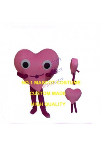 New Custom Valentine',s Day Pink Hear Mascot Costume Adult Red Heart Theme Anime Cosply Carnival Birthday Party Mascotte 1958