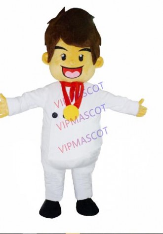 Gold Medal chef mascot costume adult size new custom cartoon cooker people theme anime cosplay costumes carnival fancy 2950