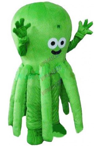 green octopus mascot costume custom cartoon character cosplay carnival costume 3305