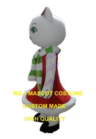 cute cat mascot costume red cat custom cartoon character adult size cosplay carnival costume 3225