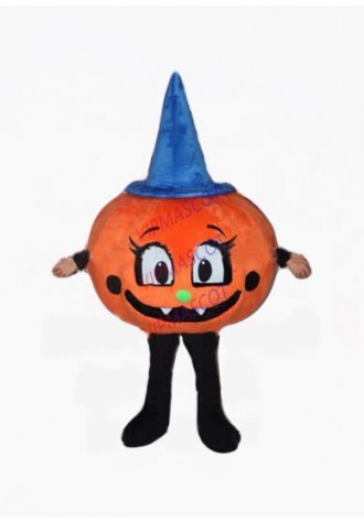 New blue hat Halloween Pumpkin Mascot Costume Adult Cartoon Character Hot Sale Halloween Pumpkin theme Fancy Dress 2564