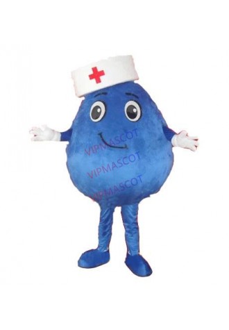blue nurse mascot costume custom adult size cartoon character cosplay carnival costume 3355