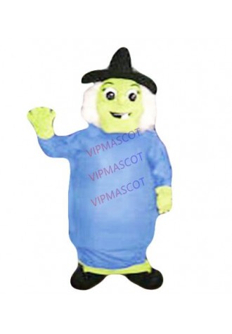 Professional Blue witch Mascot Costume Adult Size Classic Party Costumes Fancy Dress Suit Free Shipping