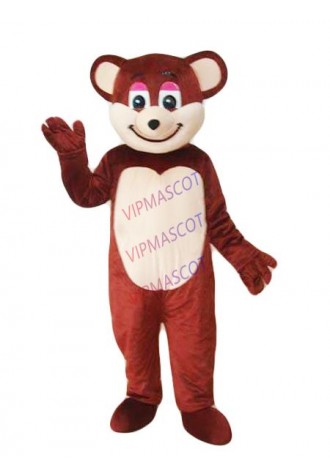 EVA Material Helmet Dark brown bear Mascot Costumes Movie props cartoon Apparel Cosplay Custom made Adult Size 455