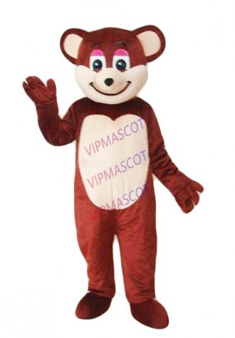 EVA Material Helmet Dark brown bear Mascot Costumes Movie props cartoon Apparel Cosplay Custom made Adult Size 455
