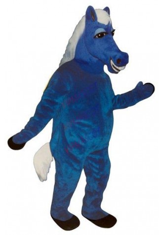 Factory direct Custom made Size Rapid MaKe blue Horse Mascot Costumes Movie props show cartoon Apparel Cosplay 461