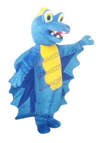 High quality EVA Material Helmet Ultra soft velvet fabric blue dinosaur Mascot Costumes Unisex cartoon Apparel Cosplay 200