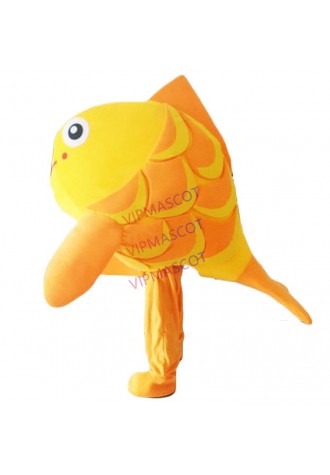Factory direct Make EVA Material Yellow croaker Mascot Costumes Cartoon Apparel Birthday party Masquerade 978