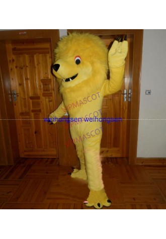 High quality Make EVA Material Helmet Yellow lion Mascot Costumes Cartoon Apparel Birthday party Masquerade 995