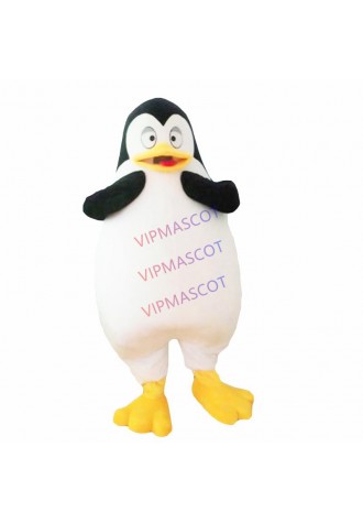 Custom Plush Penguin Mascot Costume Adult Size Costume With A Mini Fan Inside Head For Commercial Advertising Carnival Party