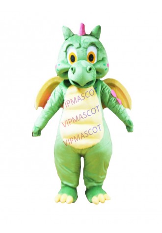 cute green dragon Mascot Costume Halloween party costumes Adult cartoon character mascot costume