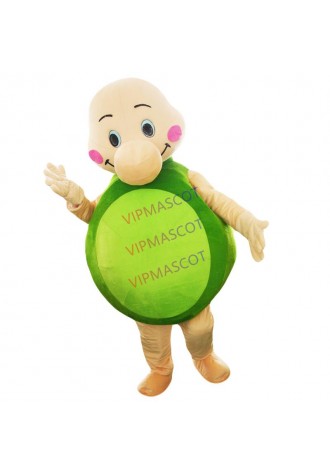 Vivid Green Turtle Chelonian Tortoise Chinemys Mascot Costume mascot cartoon character costume mascotte adulte Fancy party Dress