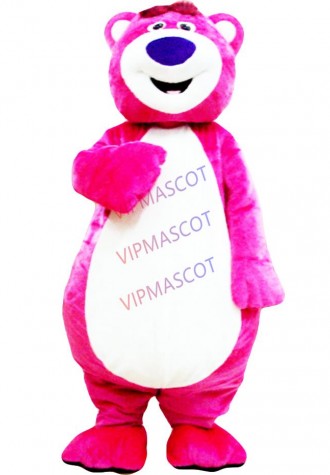 Pink LOTSO Bear cartoon character mascot costume Adult Fancy party Dress Cute Dolls mascotte costume Cosplay Outfits Adult Size