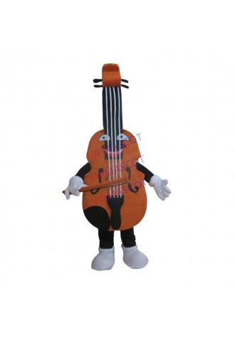 Custom Musical Instruments Violin Mascot Costume Adult Size Costume With Fan Inside Head For Advertising Carnival Music Festival